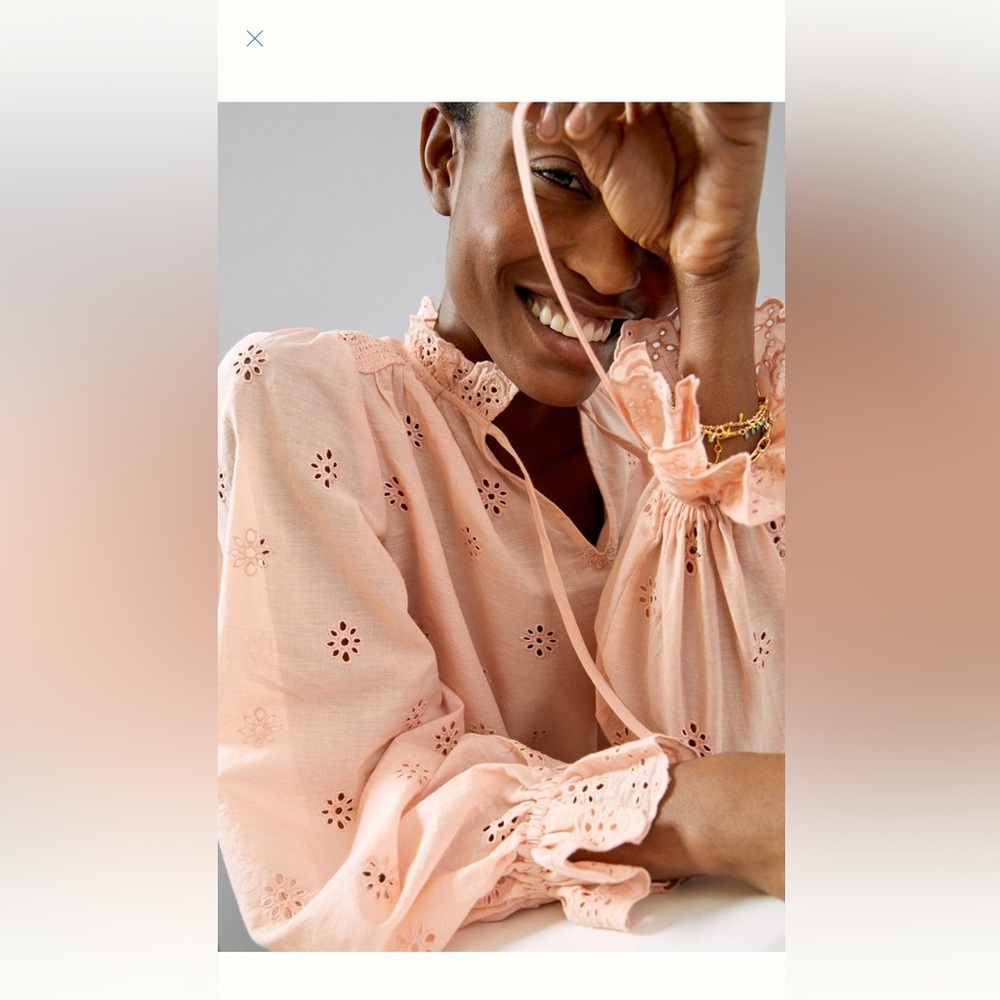 Anthropologie Othilia melody eyelet blouse